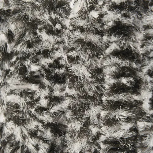 Kattenstaart vliegengordijn 90x220 cm grijs zwart wit mix